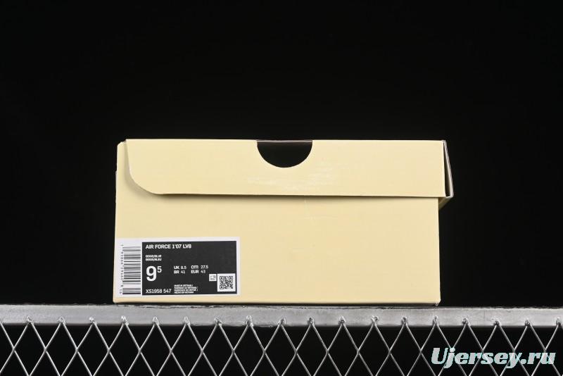 Nike Air Force 1 '07 Low Supreme Collaboration Blue Swoosh Gum Sole Casual Sneakers - XS1958-547