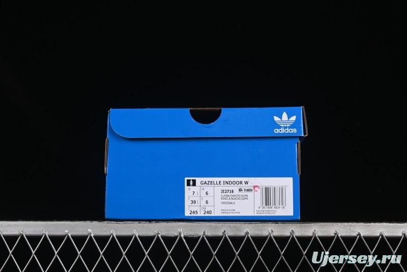 Adidas Originals Gazelle Indoor Retro Casual Shoes with Anti-Slip and Wear-Resistant Design - JI2716