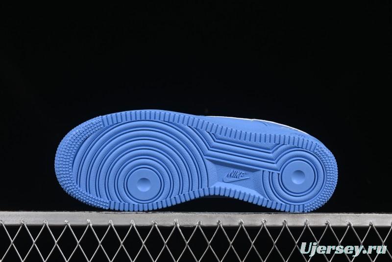 Nike Air Force 1'07 Low Casual Sneakers in Iceland Blue with Full-Length Air Cushion - ZH0316-070
