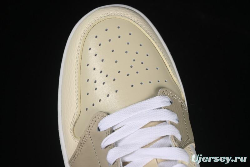 Nike Air Jordan 1 Low AJ1 Cream White Low-Top Casual Sneakers - HV6530-100