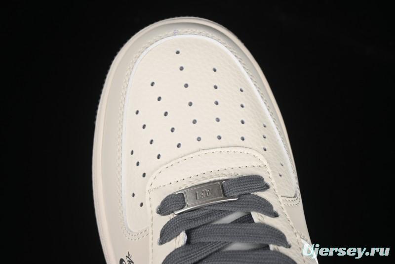 Nike Air Force 1 '07 Low Stussy Collaboration Render Red Swoosh Casual Sneakers - XS1958-573