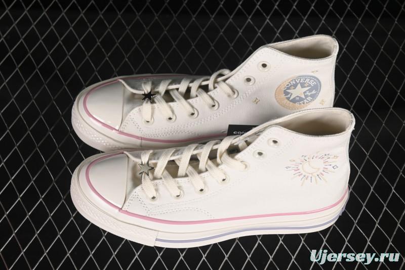 Converse Chuck 1970s Moon Embroidery High-Top Casual Sneakers - A15749C