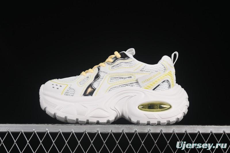 GG-CC Casual Fashion Sporty Chunky Platform Dad Shoes - 879 Yellow