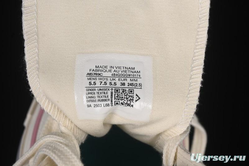 Converse Chuck 1970s Moon Embroidery High-Top Casual Sneakers - A15749C