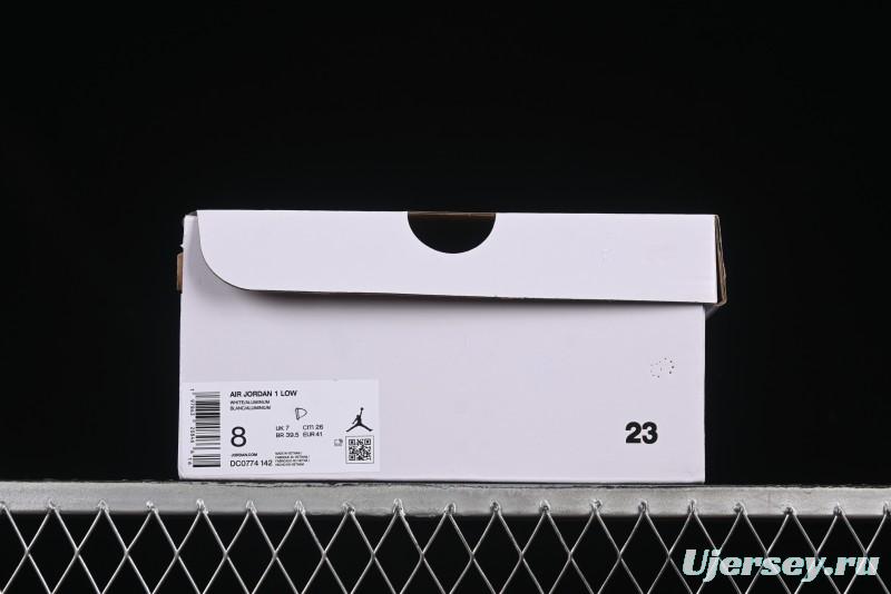 Nike Air Jordan 1 Low AJ1 White Blue Casual Sneakers - DC0774-142