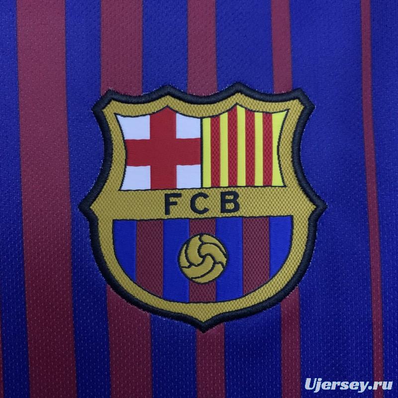 17/18 Retro Barcelona Home Jersey