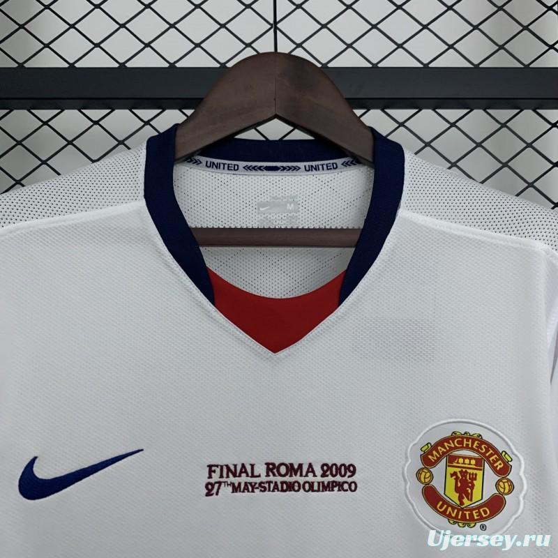 08/09 Retro Manchester United Champions League Away Edition Jersey