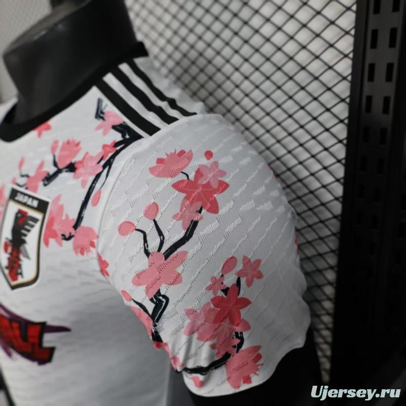 Player Version 2025 Japan White with Dragon Ball Character & Cherry Blossom Jersey