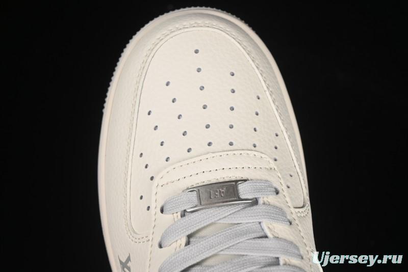 Nike Air Force 1 '07 Low LV Collaboration Grey Denim Swoosh Casual Sneakers - XX3168-135