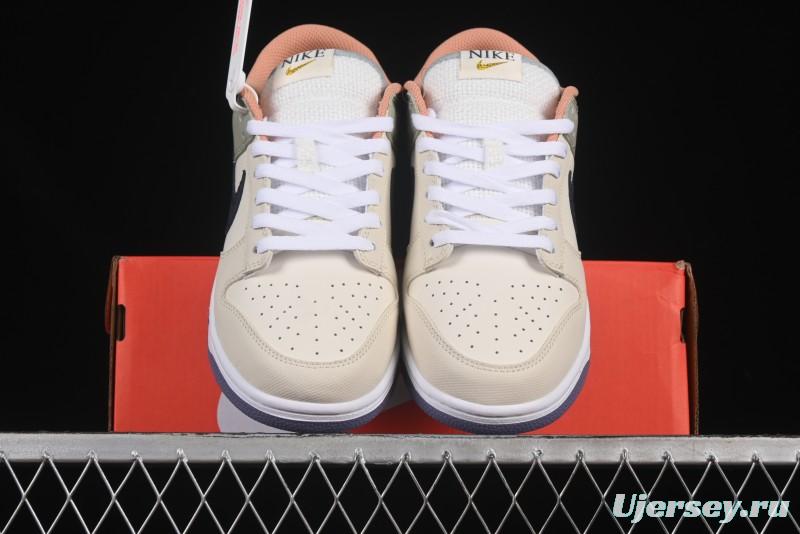 Nike Dunk Low Floral Swoosh Floral Theme Low-Top Casual Sneakers - HV5750-133