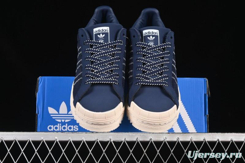 Adidas Clot x Superstar Shell Toe Casual Sneakers with Serrated Edge Design - IH3644