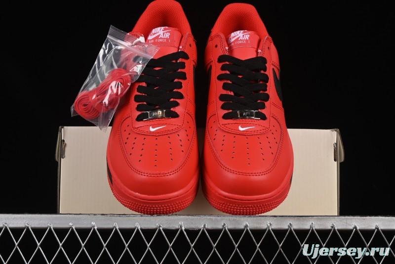 Nike Air Force 1'07 Low Watermelon Red Casual Sneakers with Full-Length Air Cushion - FD7039-600
