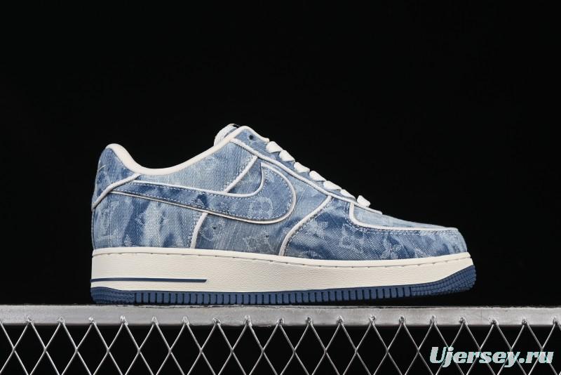Nike Air Force 1 '07 Low LV Collaboration Blue Denim Casual Sneakers - SC9207-532