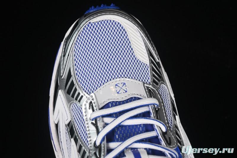 Off-White Be Right Low-Top Lifestyle Sneakers in White Blue - X.E5