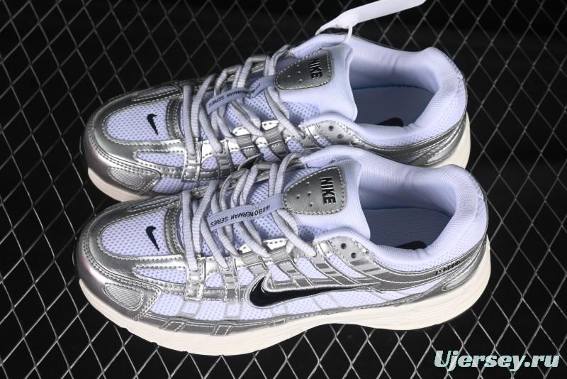 Nike P-6000 Prm Retro Casual Sneakers with Lightweight Design - CD6404-105