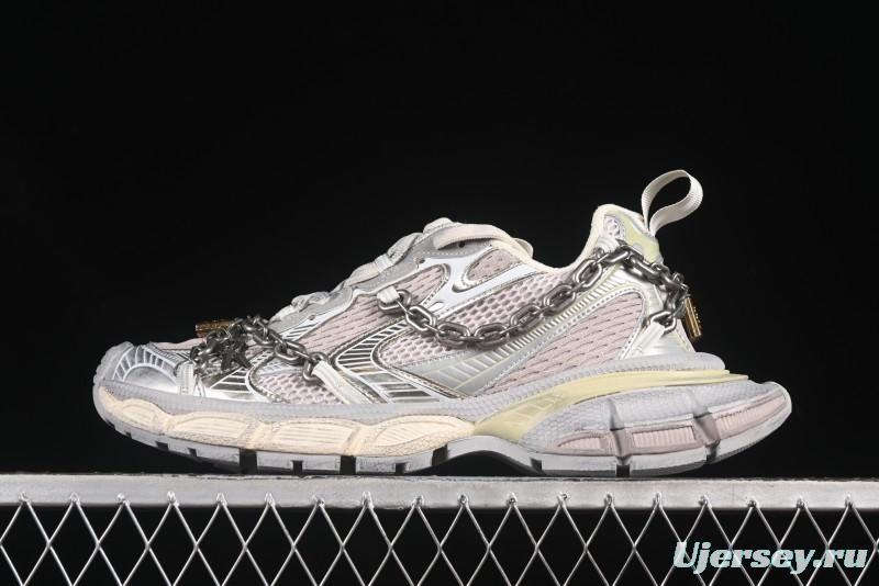 Balenciaga Phantom Sneaker 3XL Running Shoes with Transparent Heel Strap - W3XPL9182