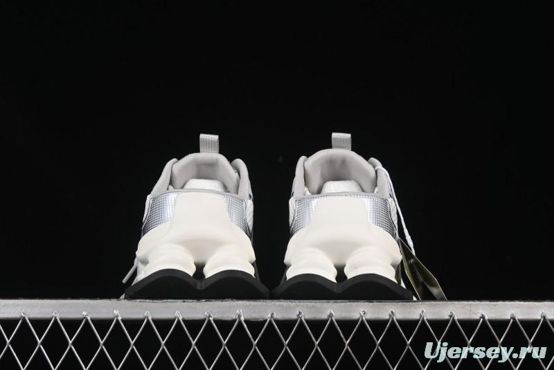 GG-CC Star-Design Lace-Up Hollow-Out Platform Sneakers with 5cm Height Boost - G25U9789