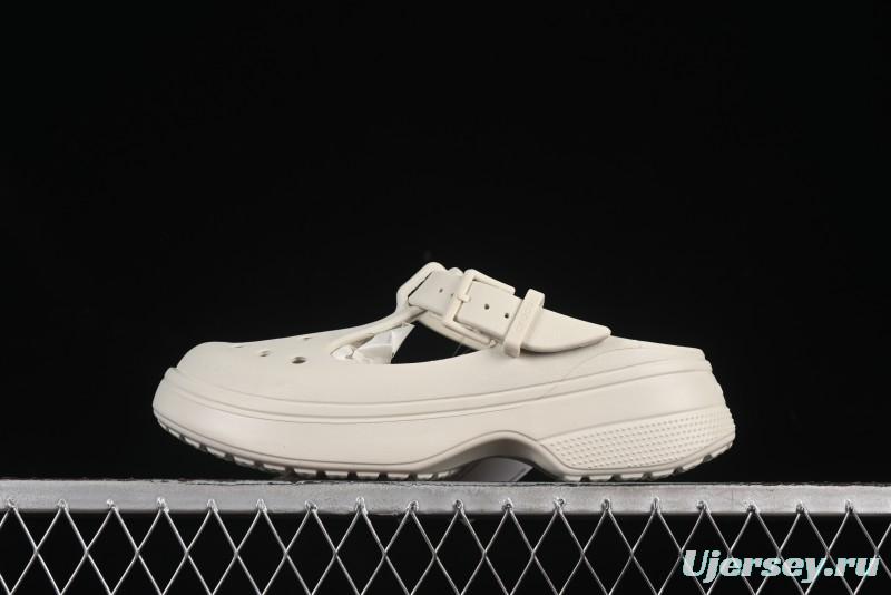 Crocs Mary Jane Classic Simple Casual Beach Clog Sandals - B.D4