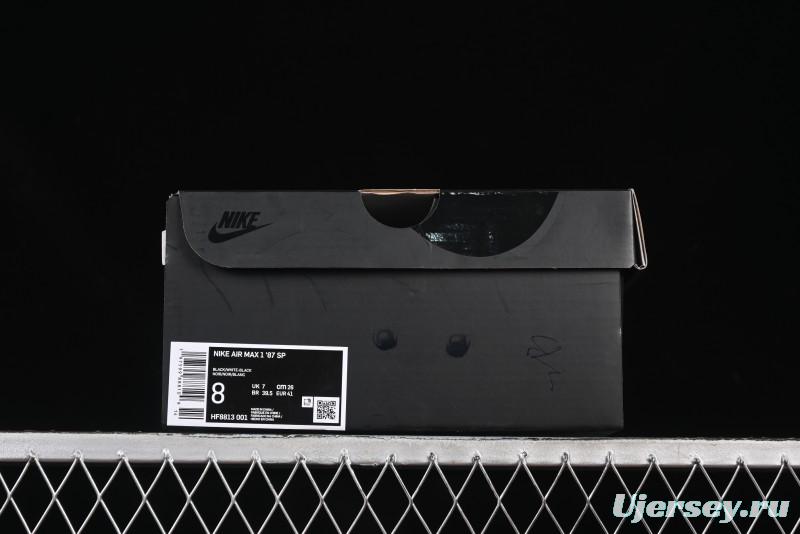 Nike Air Max 1 Retro Running Shoes with Half-Sole Air Cushion - HF8813-001