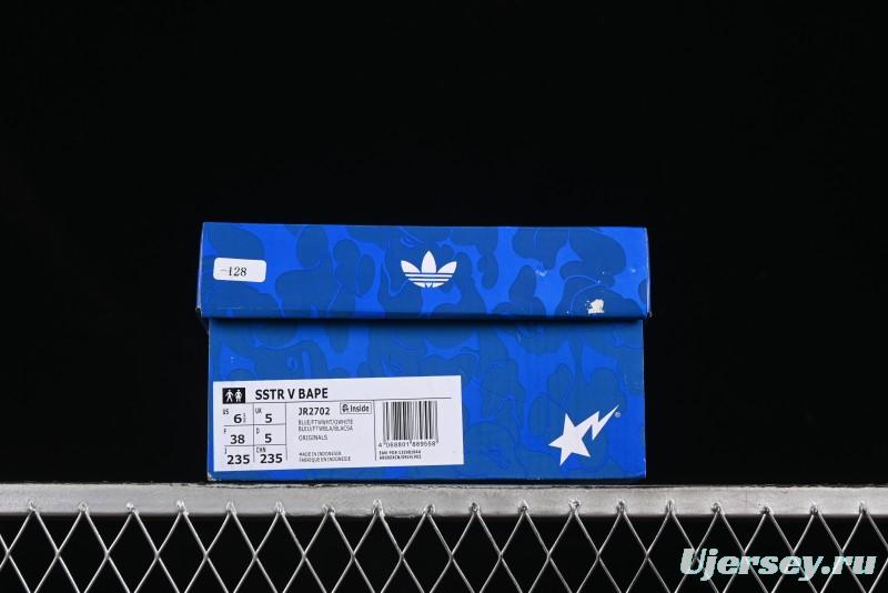 Adidas Bape Superstar JR2702 Shell Toe Casual Sneakers - JR2702