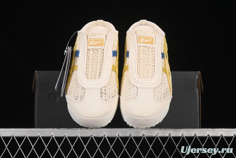 Onitsuka Tiger Mexico 66 Sabot Slip-On Shoes with Breathable Mesh Upper - 1183C123-104