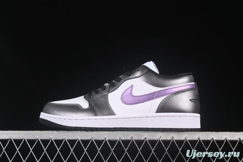 Nike Air Jordan 1 Low AJ1 Dark Purple Low-Top Casual Lifestyle Sneakers - HJ5910-105