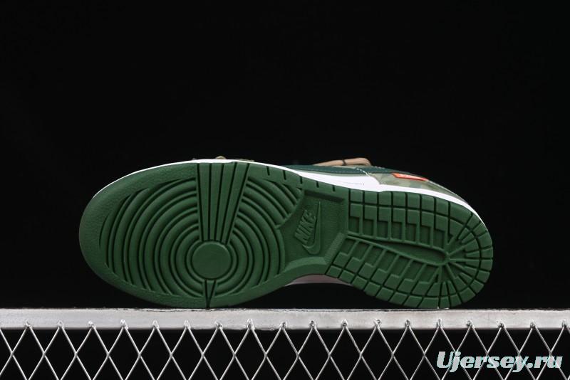 Nike Dunk Low Butterfly Bamboo Forest Green Low-Top Casual Sneakers - DD1391-101