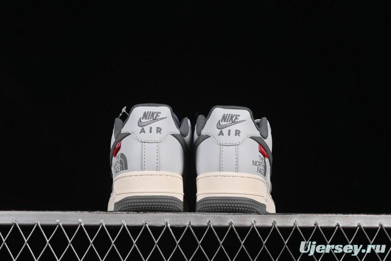 Nike Air Force 1'07 Low The North Face Collaboration Grey Multi-Tone Casual Sneakers - JJ2508-715