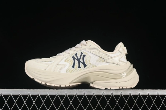 New York Yankees MLB Chunky Curve Runner Monogram Thick Sole Casual Running Shoes - 3ARNSPL5N50BGL