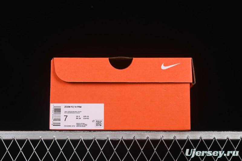 Nike Zoom Fly 6 Ultra-Bounce Lightweight Running Shoes with Carbon Fiber Plate - HV4366-072