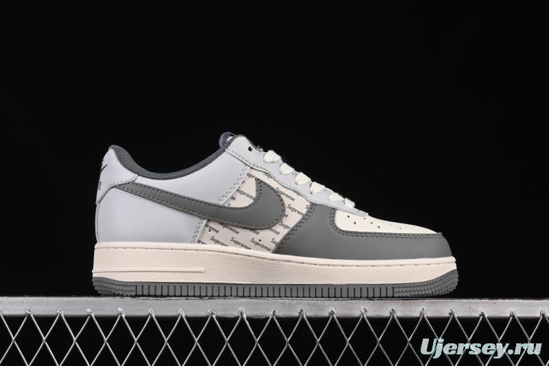 Nike Air Force 1'07 Low The North Face Collaboration Grey Multi-Tone Casual Sneakers - JJ2508-715