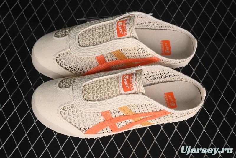 Onitsuka Tiger Mexico 66 Sabot Slip-On Sneakers with Breathable Mesh Upper - 1183C123-251