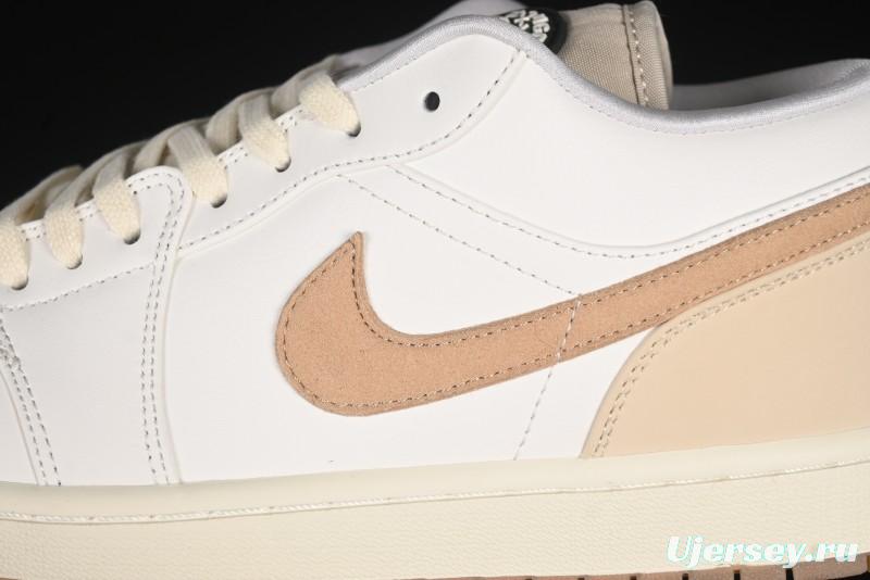 Nike Air Jordan 1 Low "Dongdan" Casual Sneakers in Coconut Milk White - IB8855-121