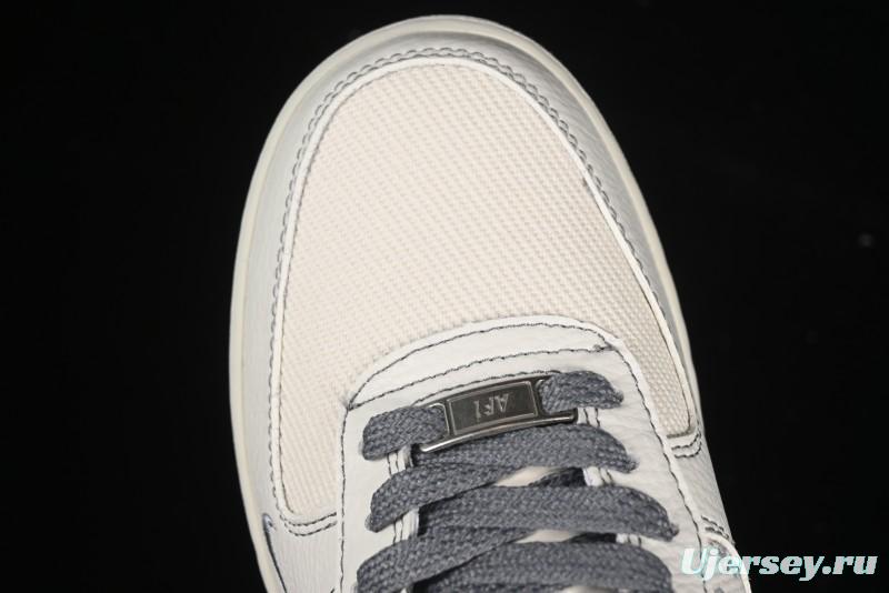 Nike Air Force 1'07 Low Stussy Collaboration Woven Fabric Low-Top Casual Sneakers - BZ6808-101