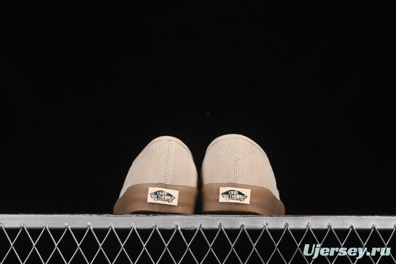 Vans Premium Authentic Suede Retro Sneakers with Translucent Rubber Sole - VN000CRQBYS