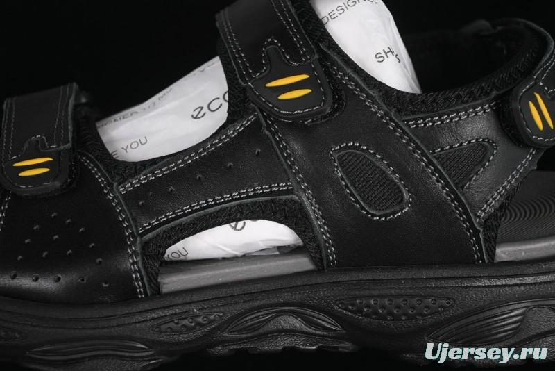 ECCO Off Trail Series Sport Leisure Sandals with Adjustable Hook-and-Loop Strap - 63251701001