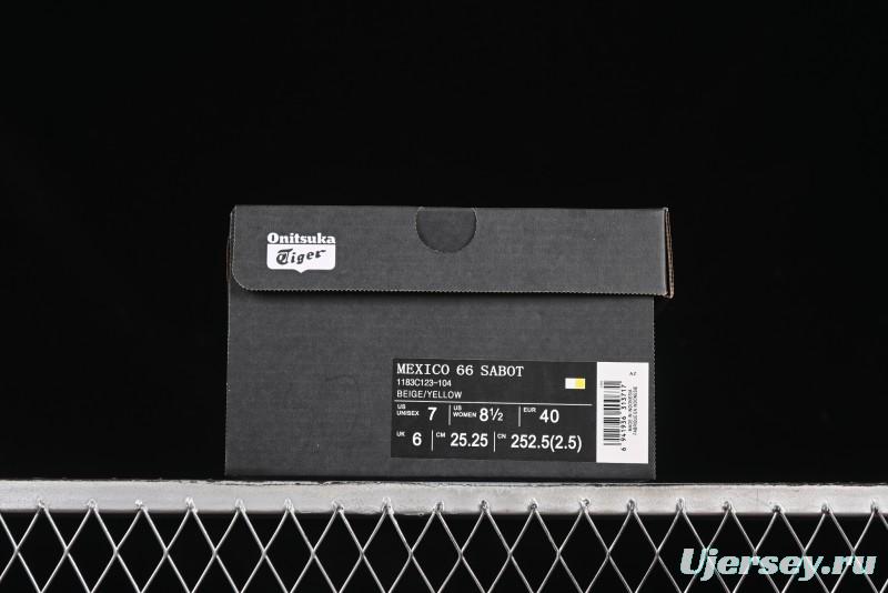 Onitsuka Tiger Mexico 66 Sabot Slip-On Shoes with Breathable Mesh Upper - 1183C123-104