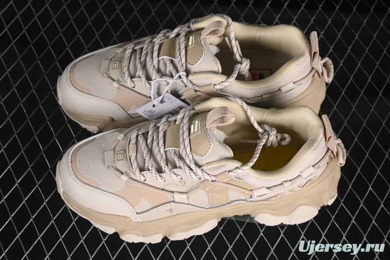 Fila Heritage Fluid Cat Paw 5.0 Retro Dad Shoes with Lace-Up Design - F12M412105FOS