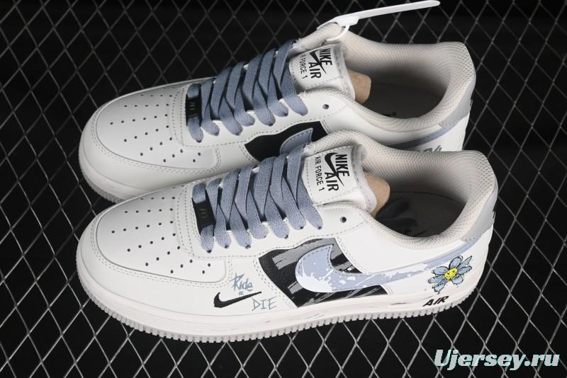 Nike Air Force 1'07 Low "Little Blue Flower" Casual Sneakers - FB1893-888