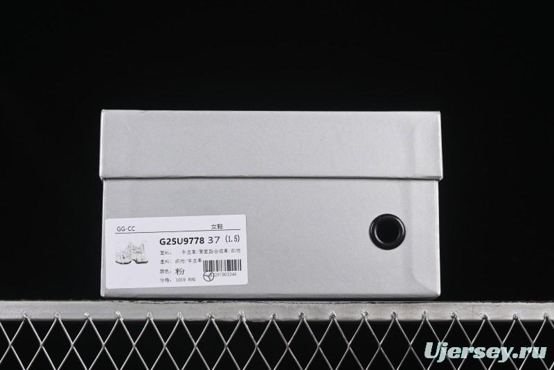 GG-CC Starry Sky Particle Silver White Lace-up Hollow Out Chunky Sneakers with 5cm Height Boost - G25U9778