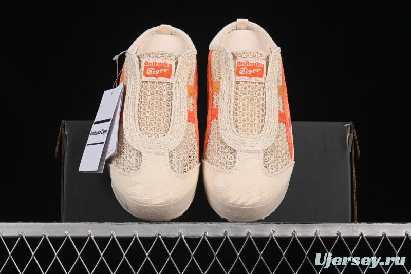 Onitsuka Tiger Mexico 66 Sabot Slip-On Sneakers with Breathable Mesh Upper - 1183C123-251