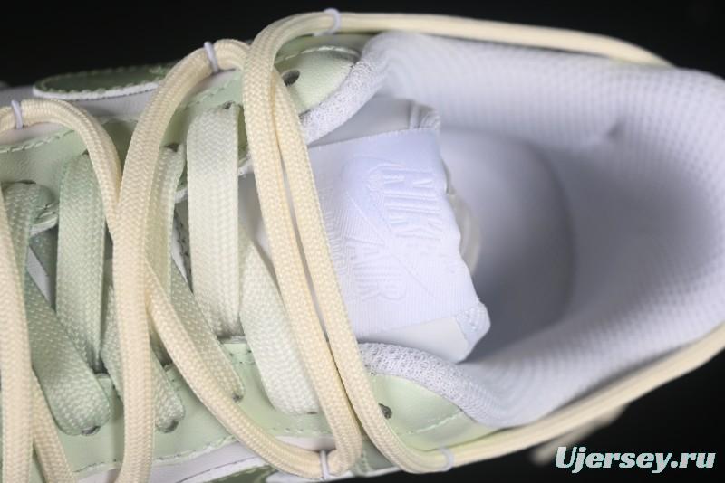 Nike Air Force 1'07 Low "Green Love" 520 Limited Edition Casual Sneakers with Small Green Heart Design - DH2920-111