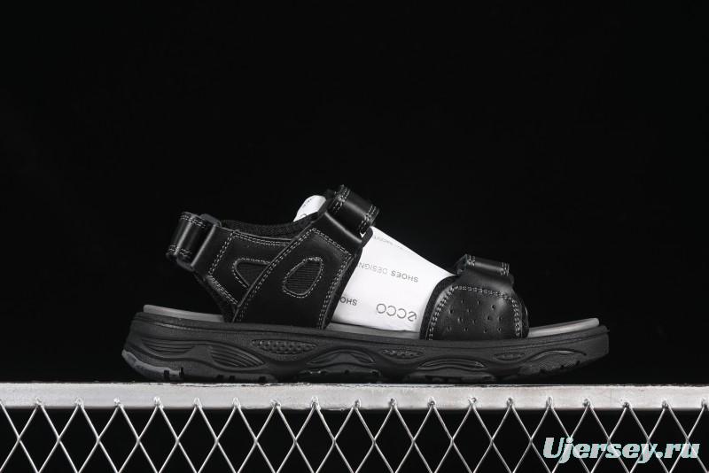 ECCO Off Trail Series Sport Leisure Sandals with Adjustable Hook-and-Loop Strap - 63251701001