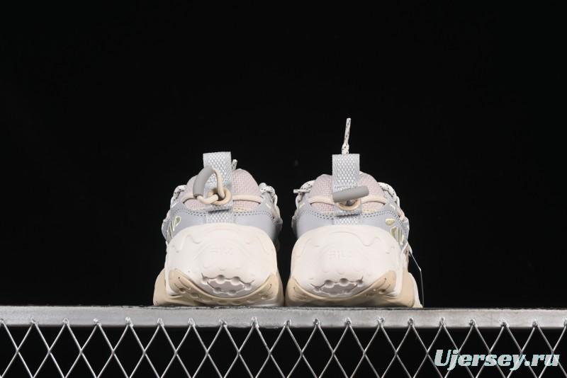 Fila Heritage Fluid Cat Claw 5.0 Vintage Dad Shoes with Lace-Up Design - F12W412105FLV