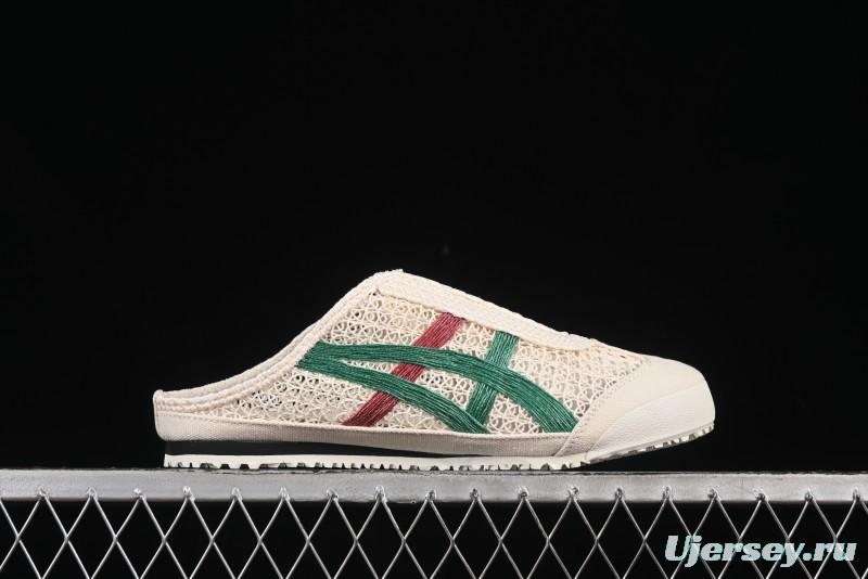 Onitsuka Tiger Mexico 66 Sabot Slip-On Sneakers with Breathable Mesh Upper - 1183C123-103