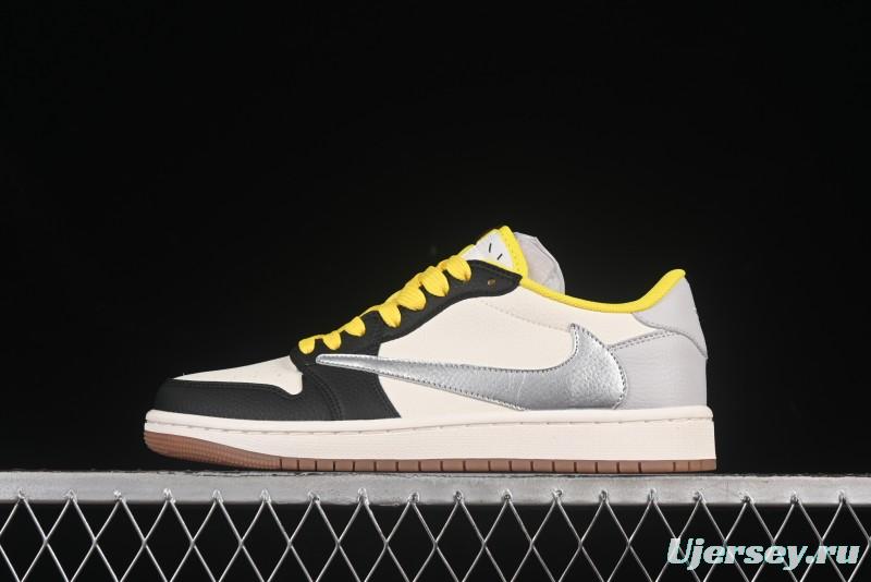 Nike Travis Scott x Fragment Design x Air Jordan 1 Low OG SP Casual Sneakers - DN6901-095