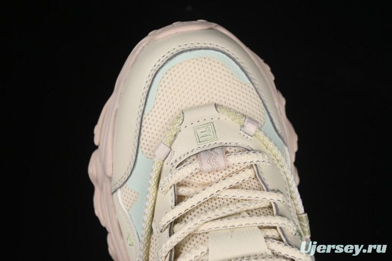 Fila Heritage Fluid Cat Paw 5.0 Vintage Dad Shoes with Lace-Up Design - F12W432101FAP