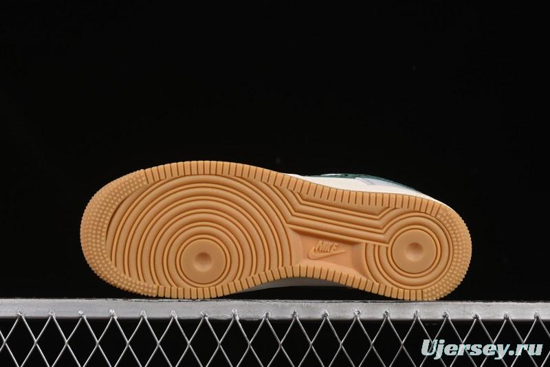 Nike Air Force 1 '07 Low LV Collaboration Green Stone Grain Gum Sole Casual Sneakers - ZH2598-306