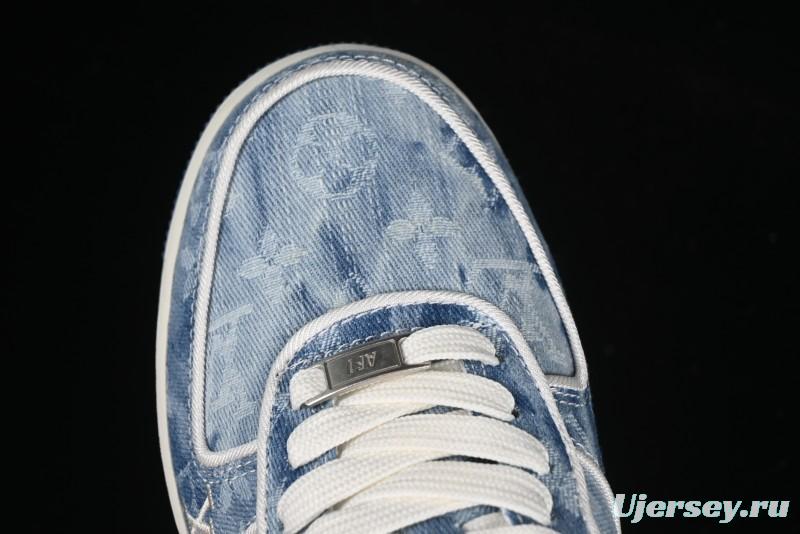 Nike Air Force 1 '07 Low LV Collaboration Blue Denim Casual Sneakers - SC9207-532