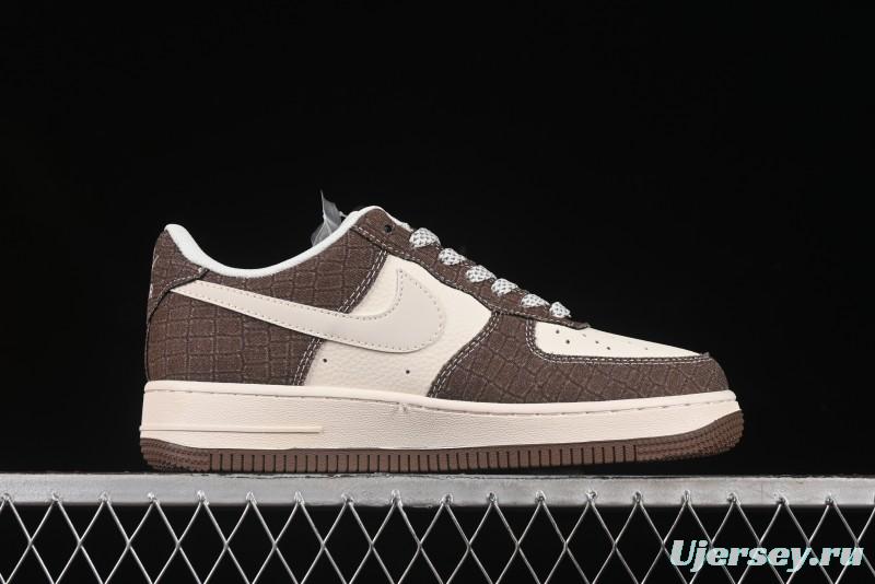 Nike Air Force 1 '07 Low LV Collaboration Beige Grid Casual Sneakers - XS1958-552